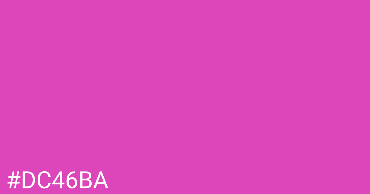 Hex color #dc46ba graphic