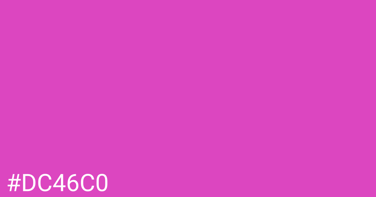 Hex color #dc46c0 graphic