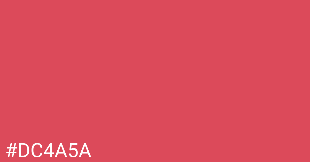 Hex color #dc4a5a graphic