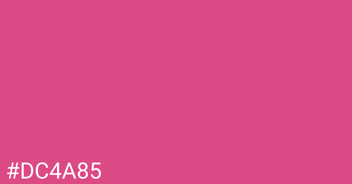 Hex color #dc4a85 graphic