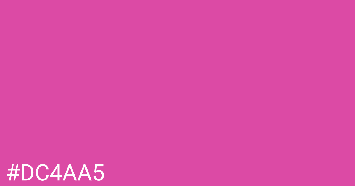 Hex color #dc4aa5 graphic