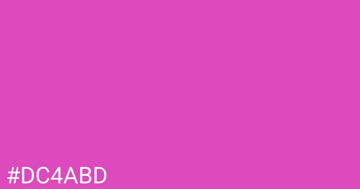 Hex color #dc4abd graphic