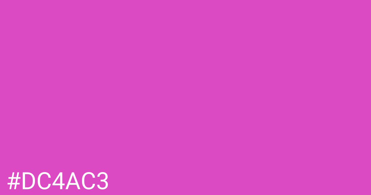 Hex color #dc4ac3 graphic