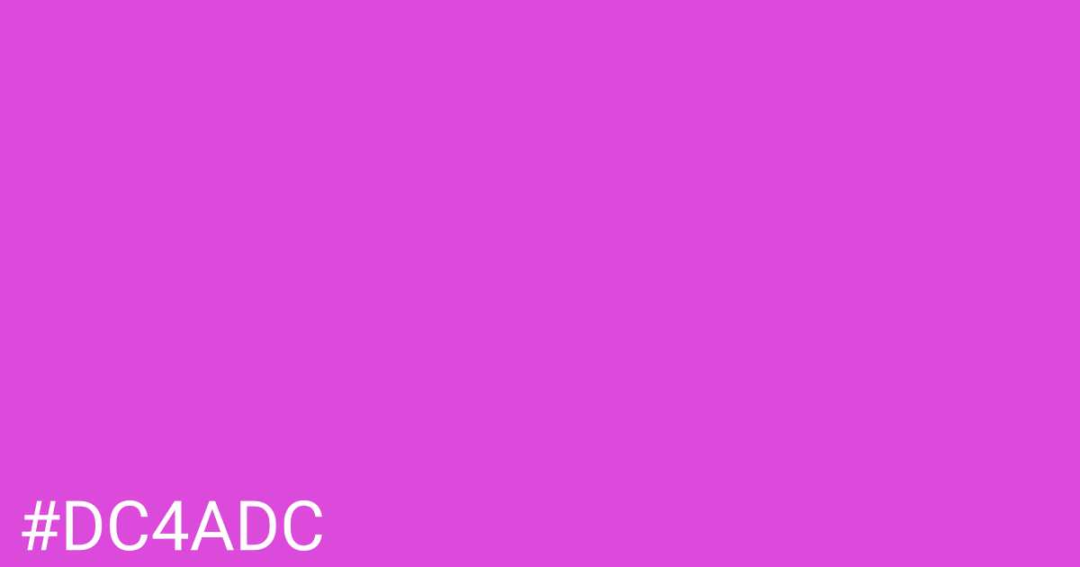 Hex color #dc4adc graphic