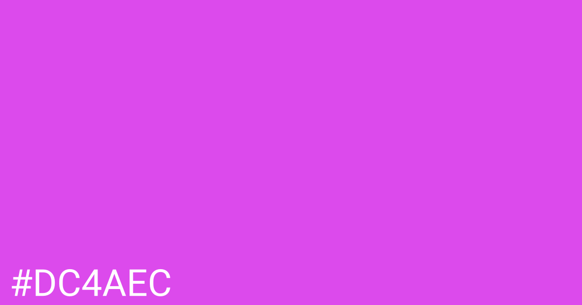 Hex color #dc4aec graphic