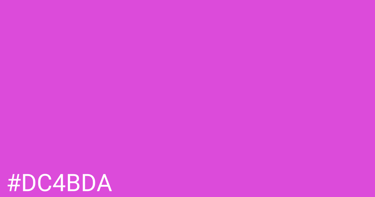 Hex color #dc4bda graphic