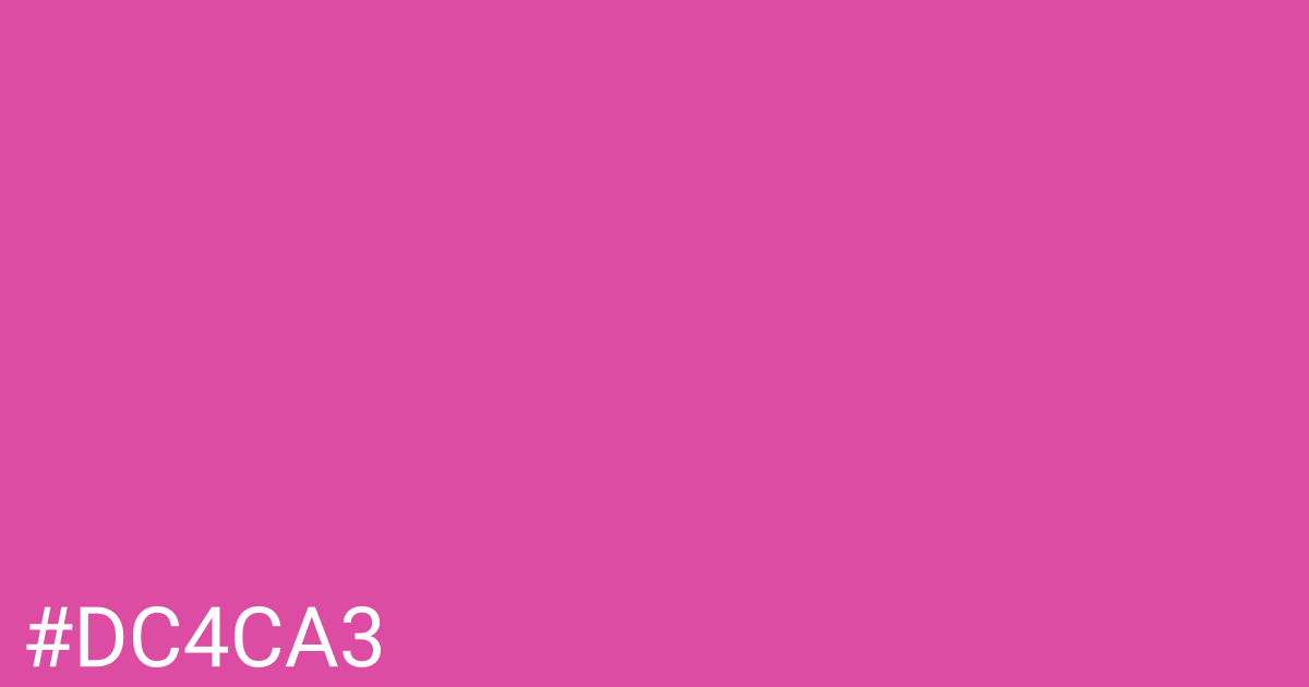 Hex color #dc4ca3 graphic
