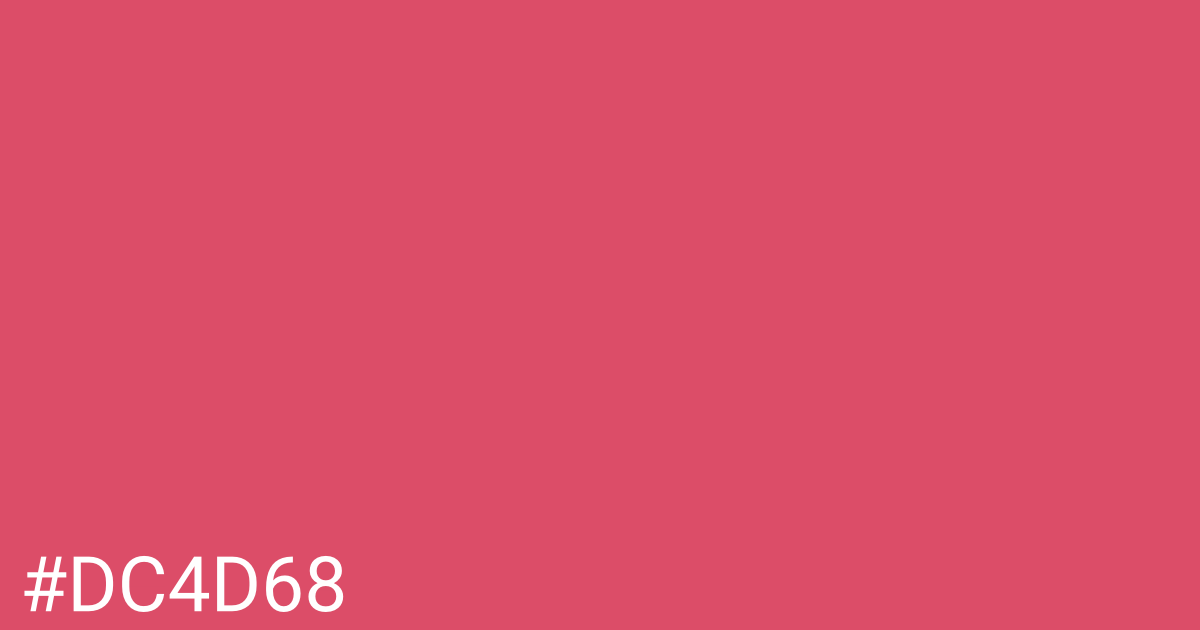Hex color #dc4d68 graphic