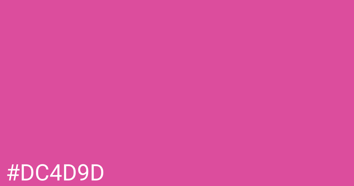 Hex color #dc4d9d graphic