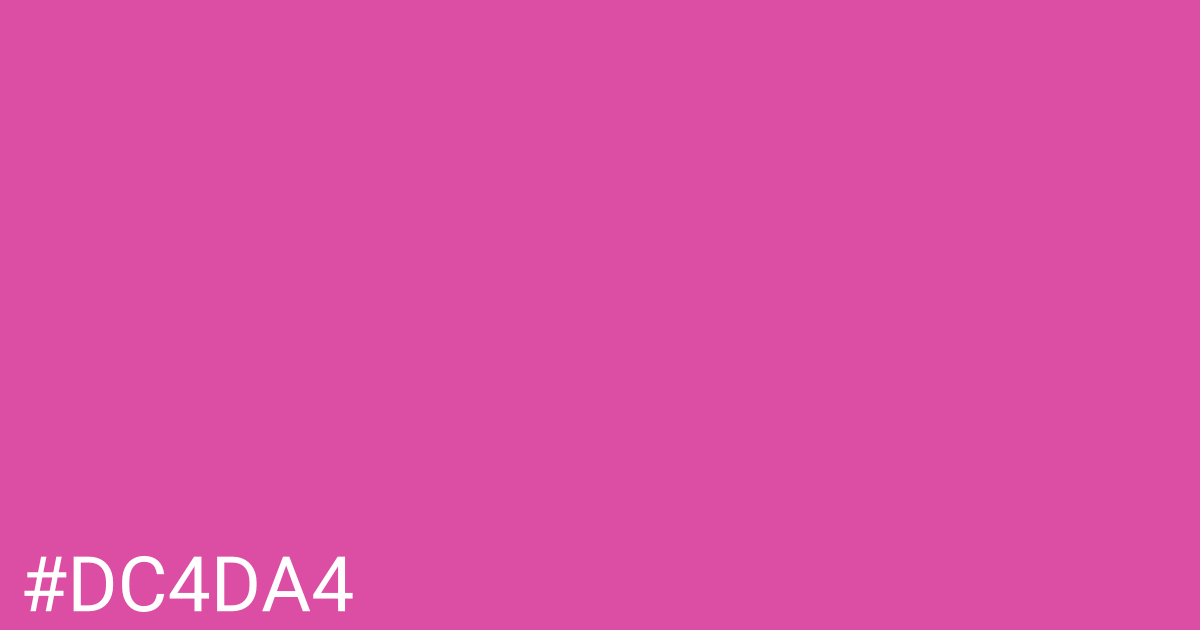 Hex color #dc4da4 graphic
