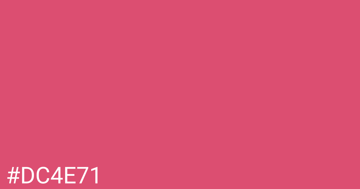 Hex color #dc4e71 graphic