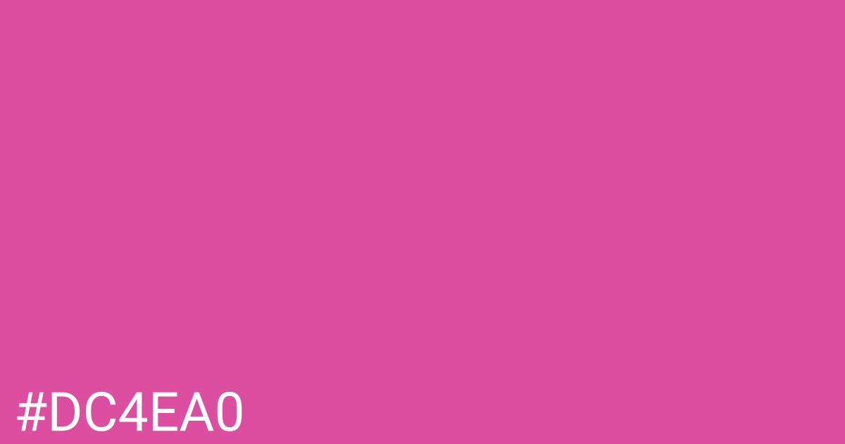 Hex color #dc4ea0 graphic