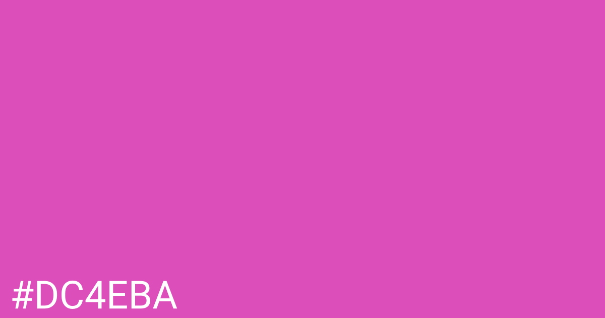 Hex color #dc4eba graphic