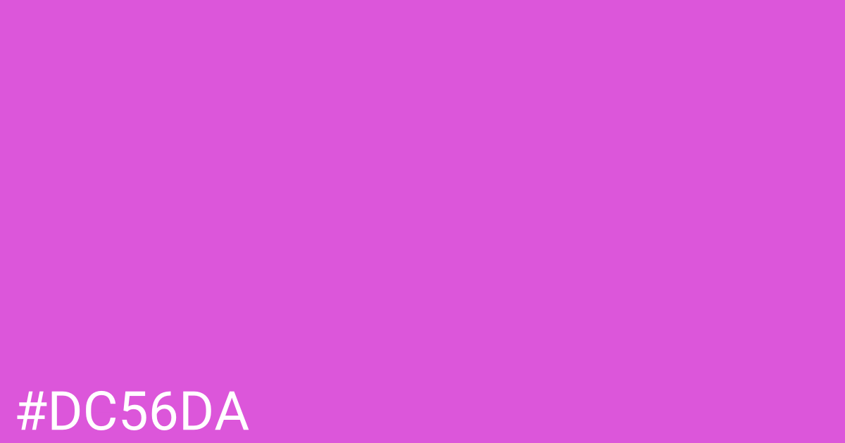 Hex color #dc56da graphic