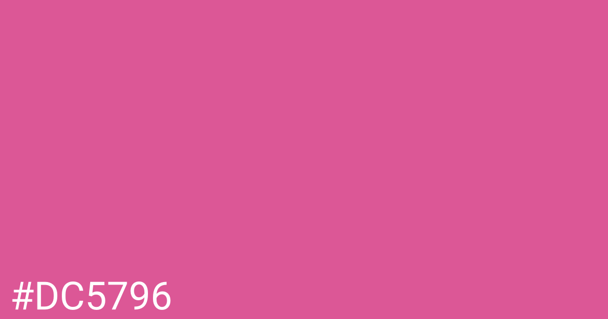 Hex color #dc5796 graphic