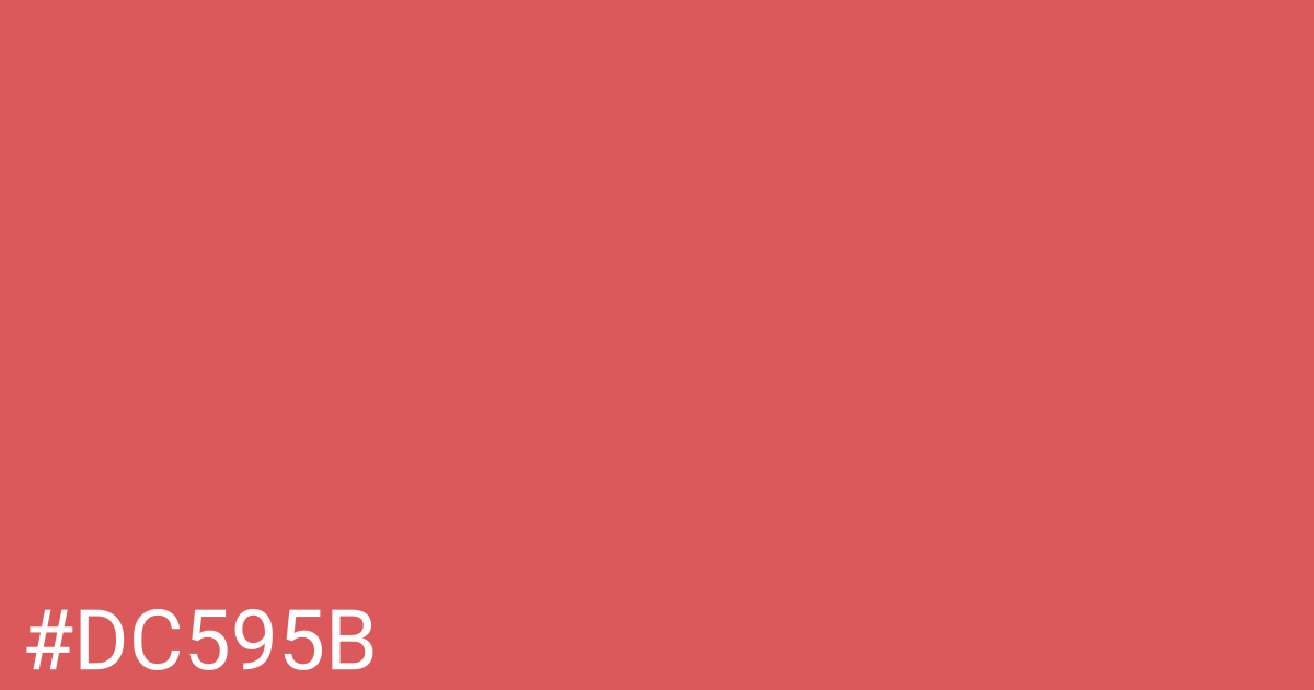 Hex color #dc595b graphic