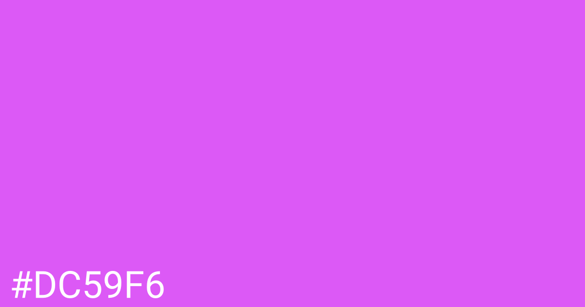 Hex color #dc59f6 graphic