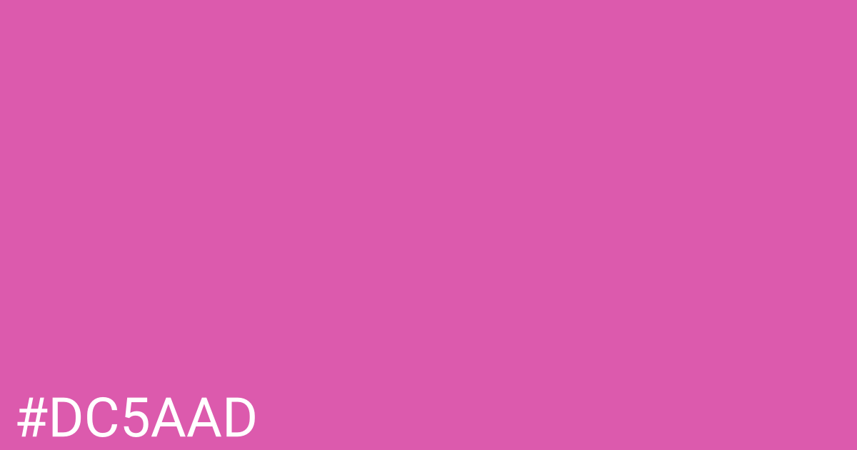 Hex color #dc5aad graphic