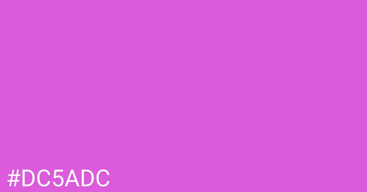 Hex color #dc5adc graphic