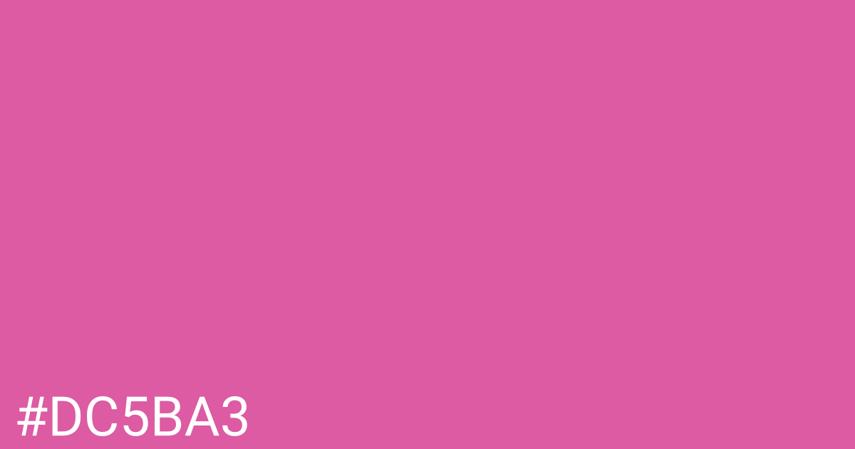 Hex color #dc5ba3 graphic