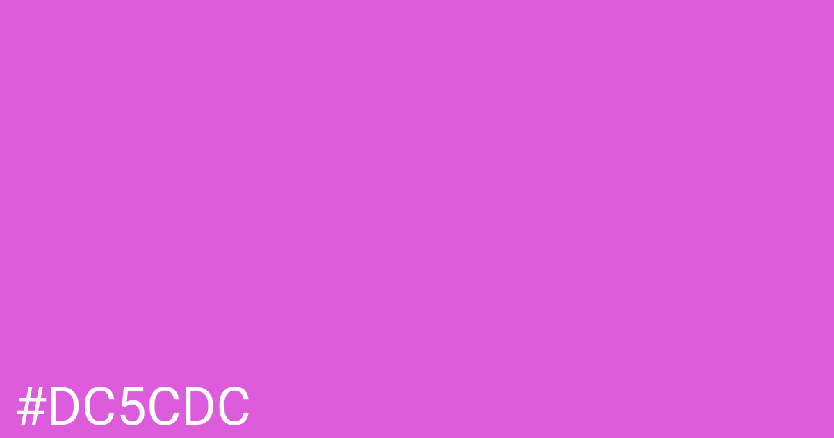 Hex color #dc5cdc graphic