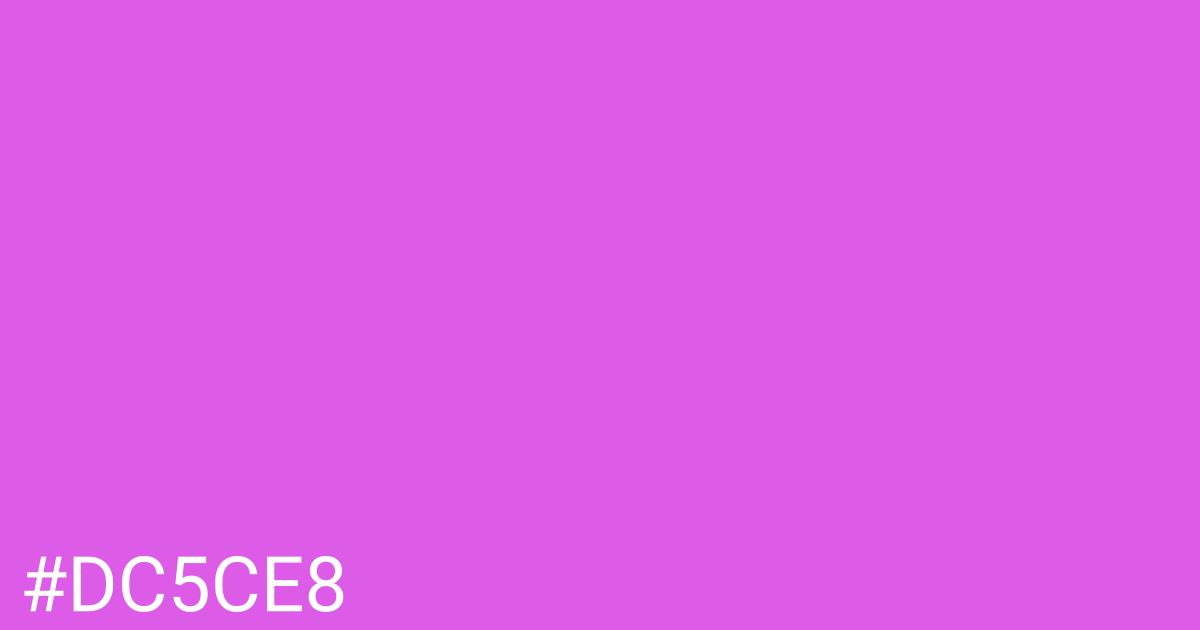 Hex color #dc5ce8 graphic