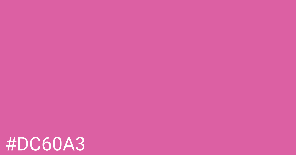 Hex color #dc60a3 graphic