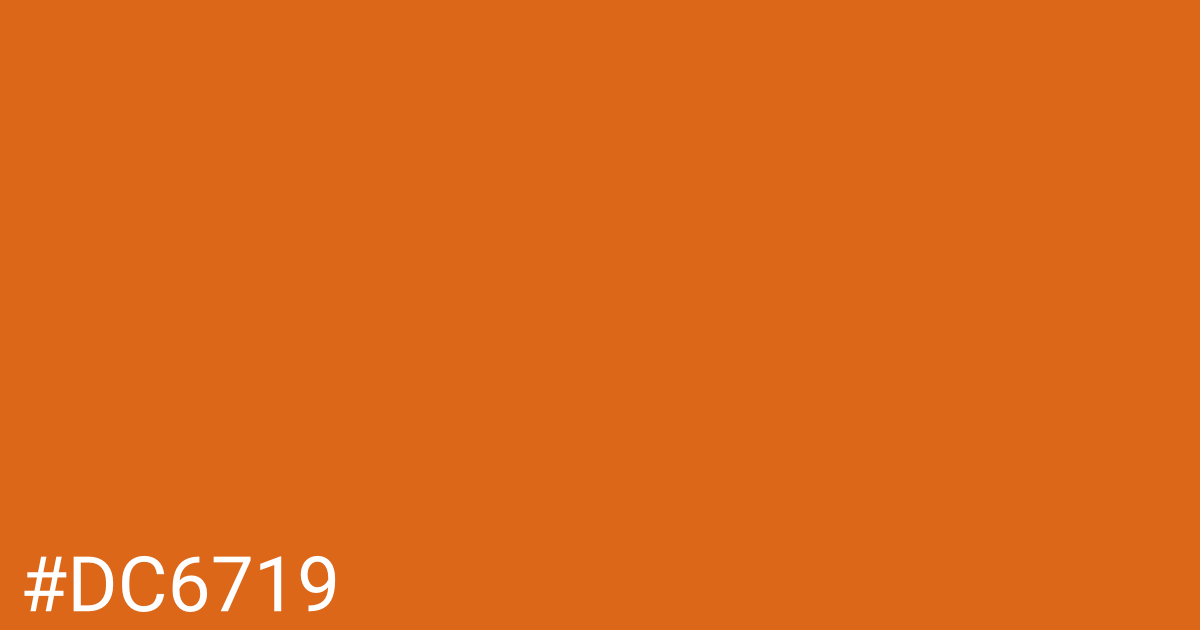 Hex color #dc6719 graphic