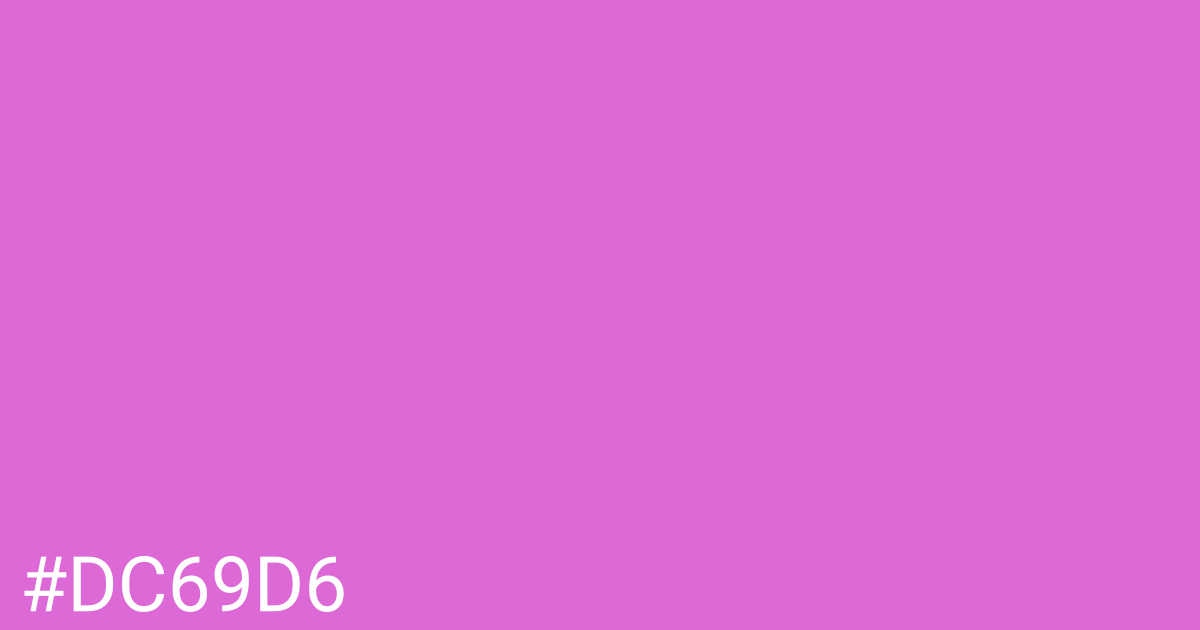 Hex color #dc69d6 graphic