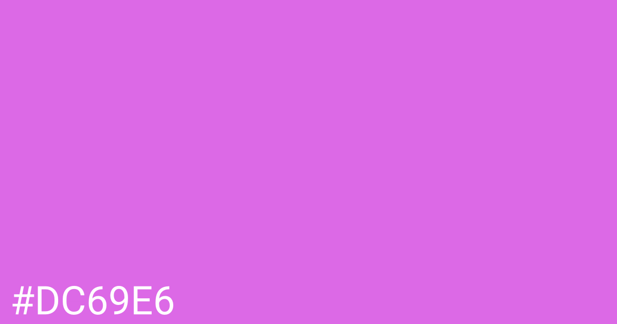 Hex color #dc69e6 graphic