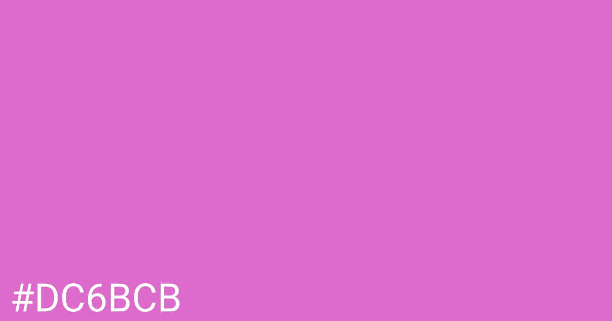 Hex color #dc6bcb graphic