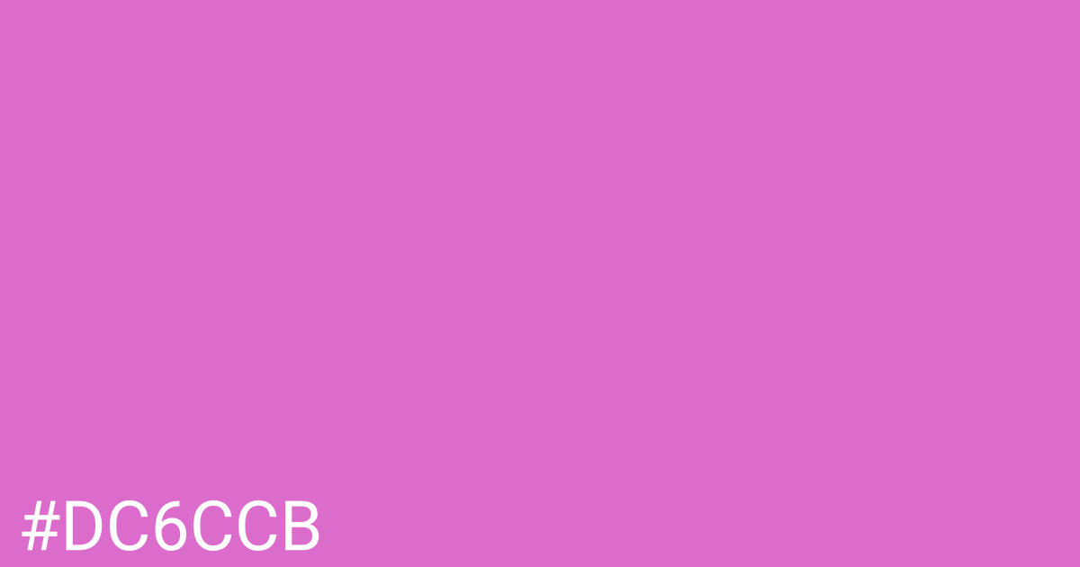 Hex color #dc6ccb graphic