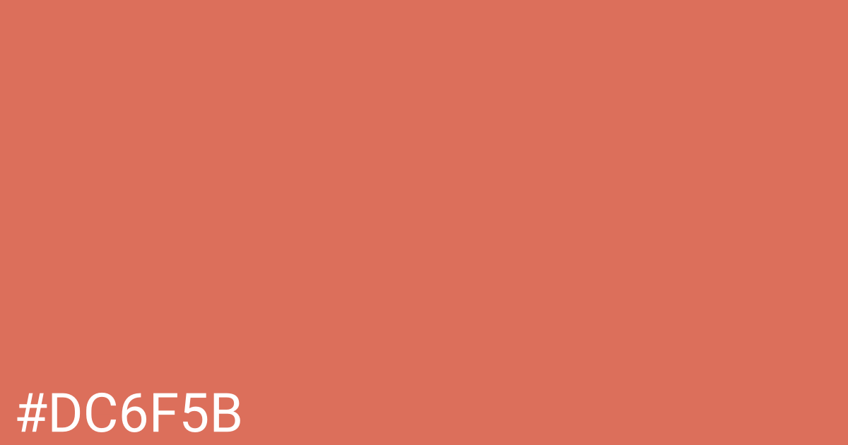 Hex color #dc6f5b graphic