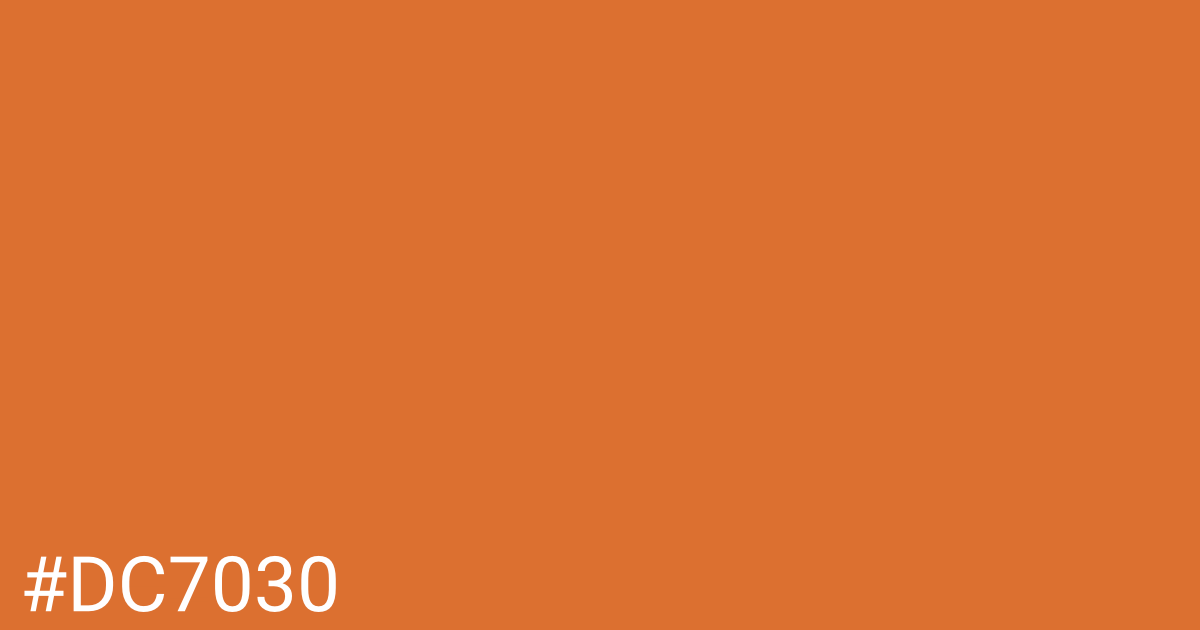 Hex color #dc7030 graphic