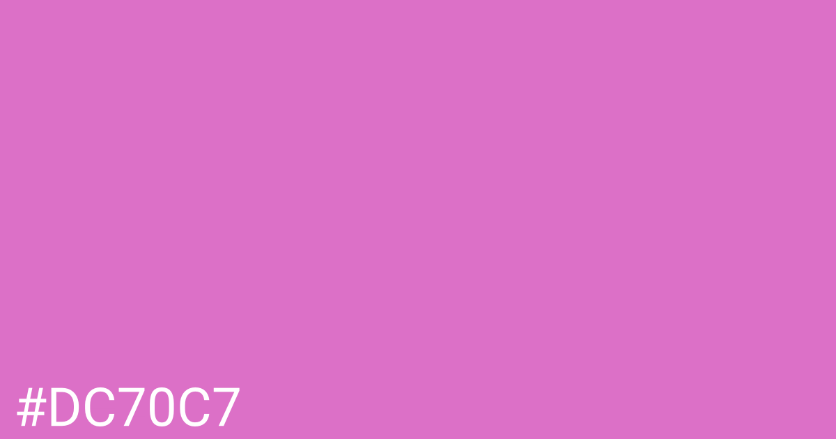 Hex color #dc70c7 graphic