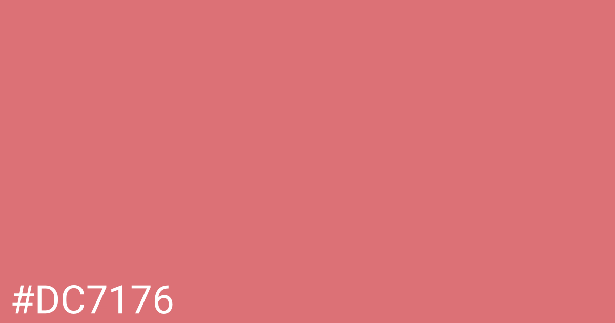 Hex color #dc7176 graphic