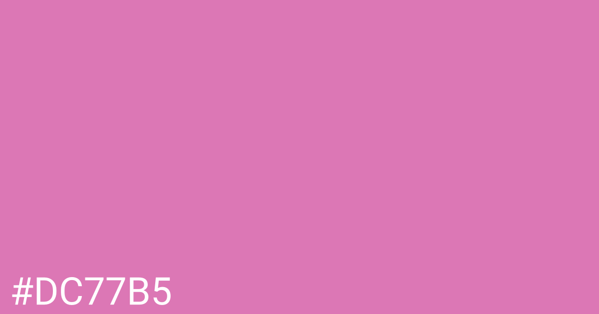 Hex color #dc77b5 graphic