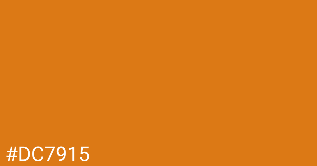 Hex color #dc7915 graphic