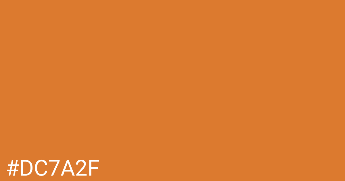 Hex color #dc7a2f graphic