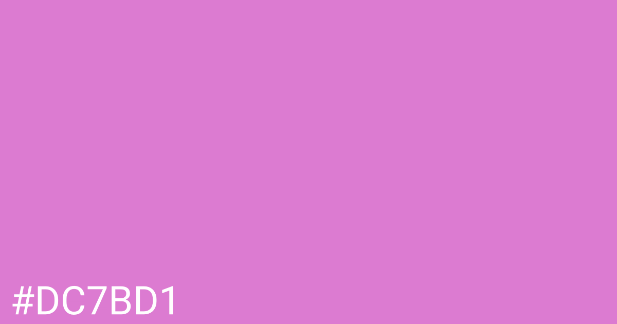 Hex color #dc7bd1 graphic