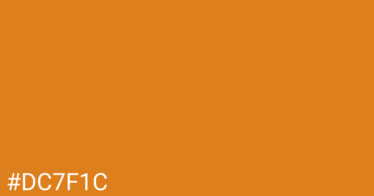 Hex color #dc7f1c graphic