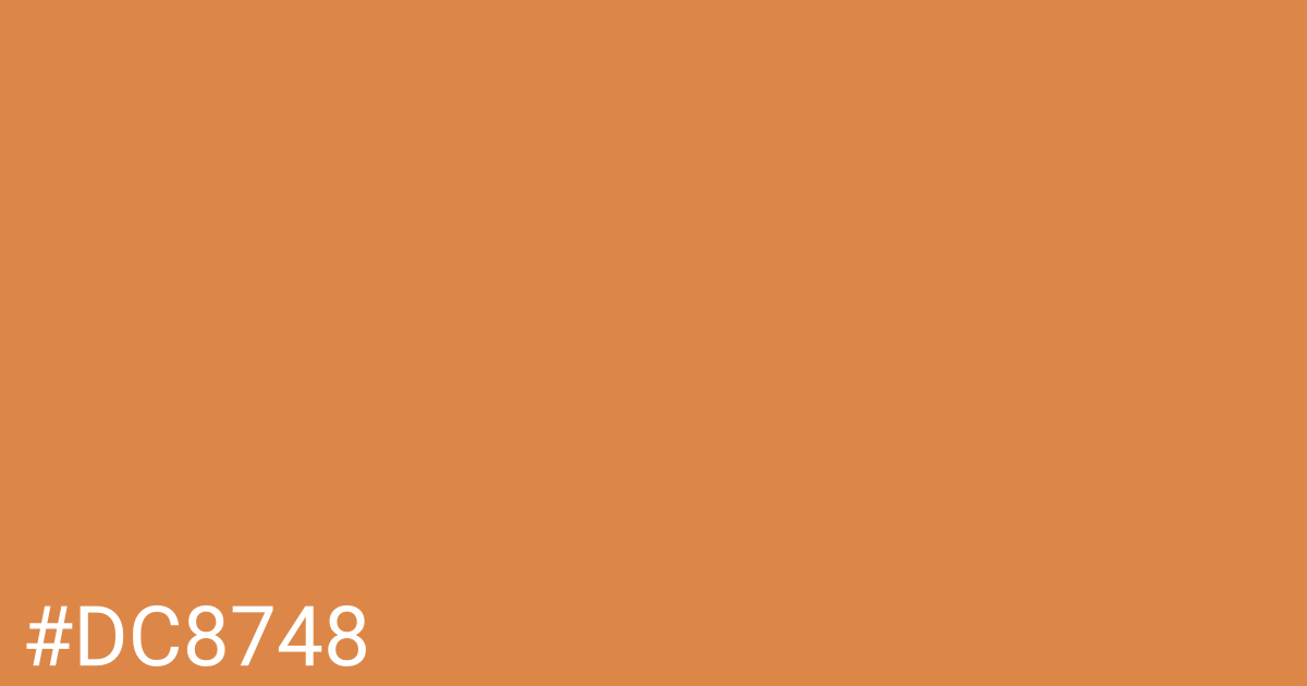 Hex color #dc8748 graphic