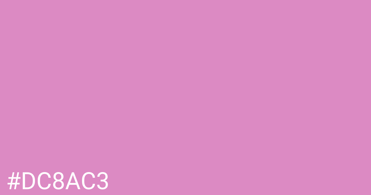 Hex color #dc8ac3 graphic