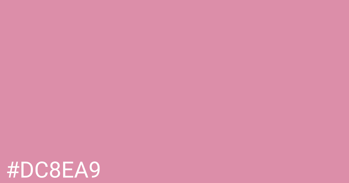 Hex color #dc8ea9 graphic