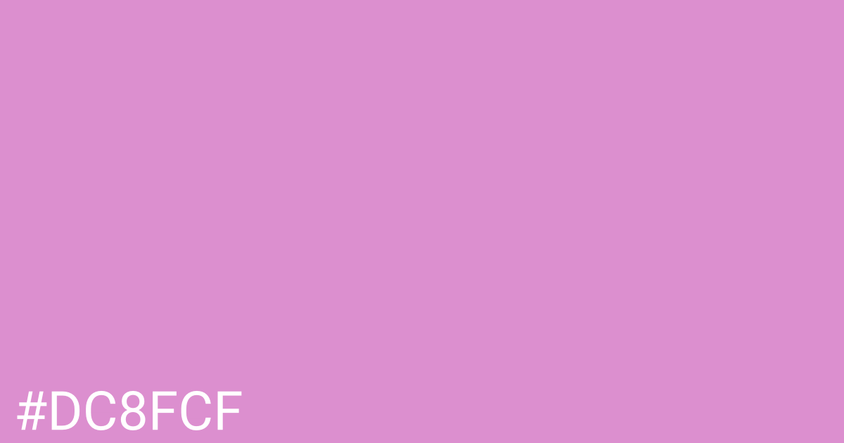 Hex color #dc8fcf graphic