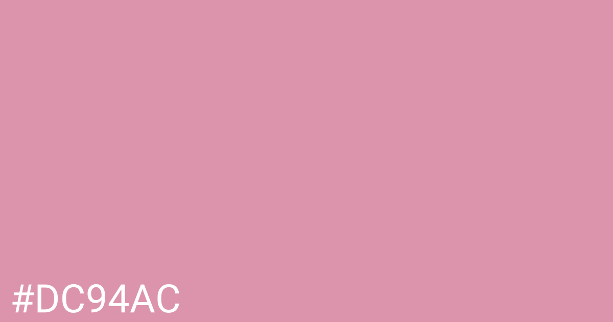 Hex color #dc94ac graphic