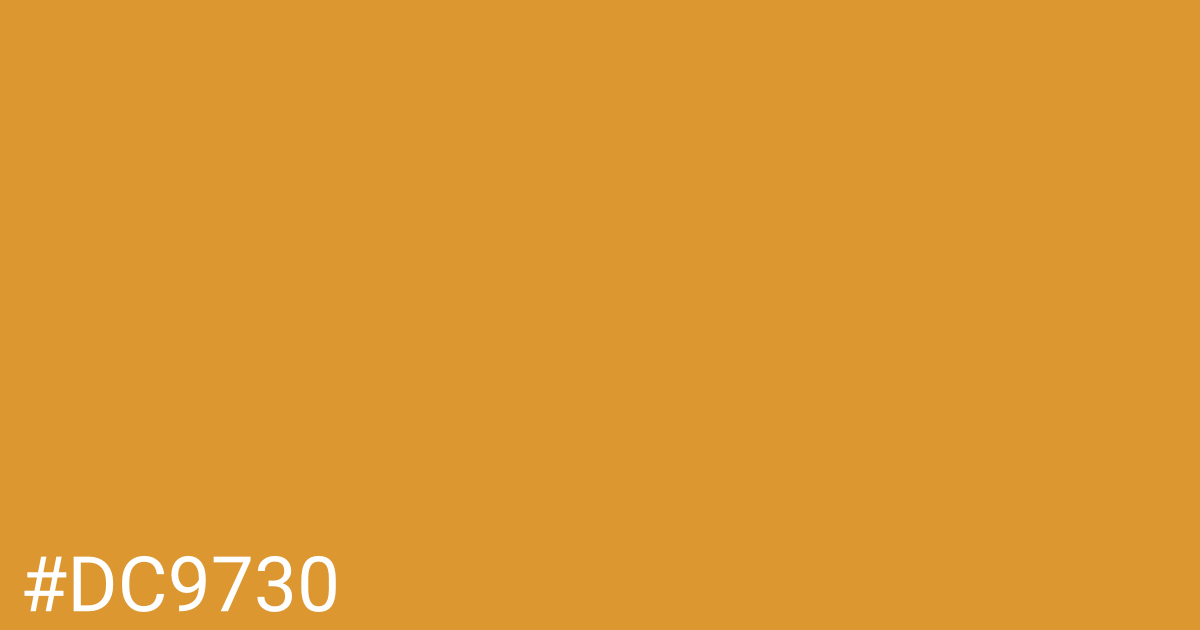 Hex color #dc9730 graphic