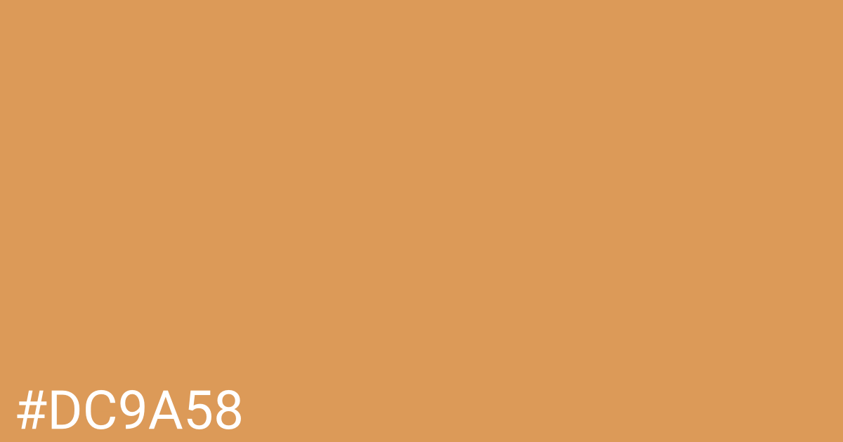 Hex color #dc9a58 graphic