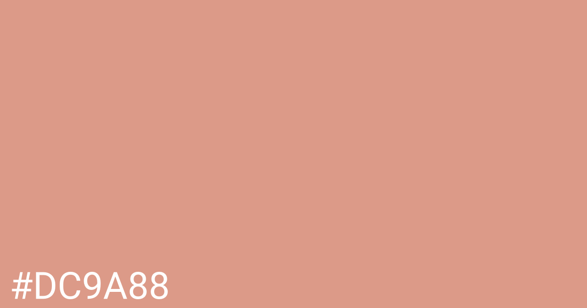 Hex color #dc9a88 graphic