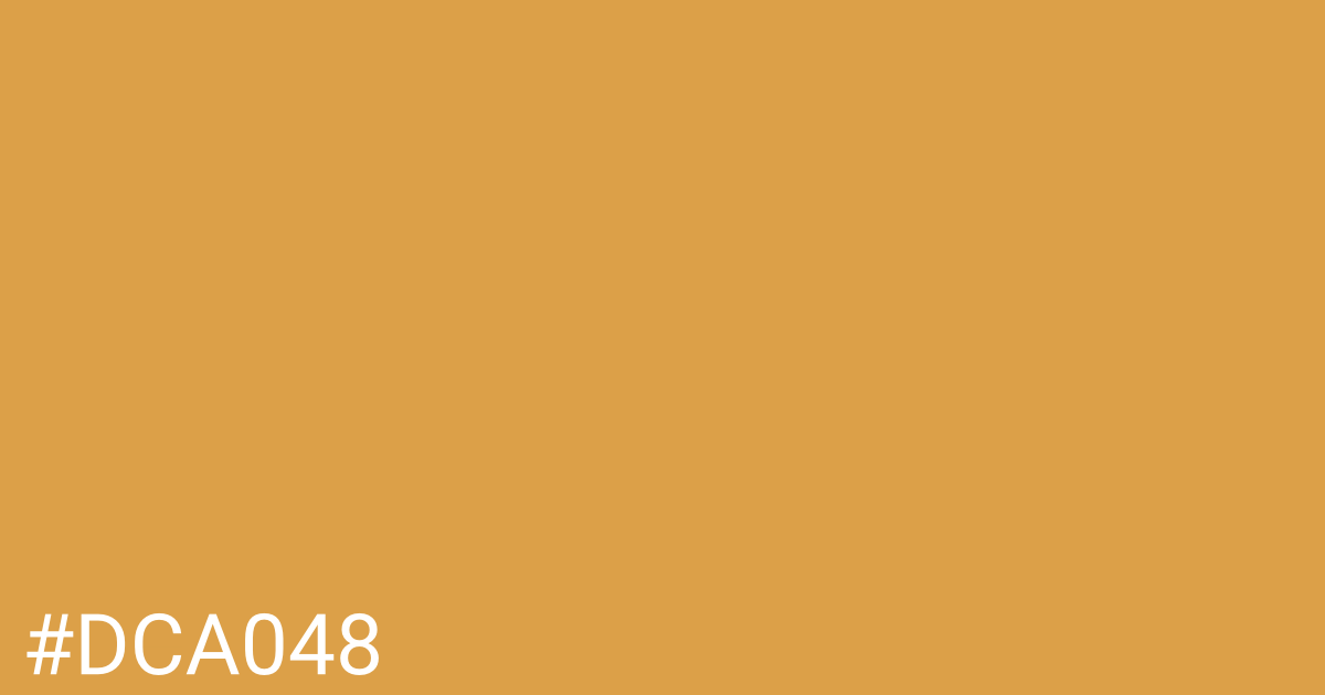 Hex color #dca048 graphic